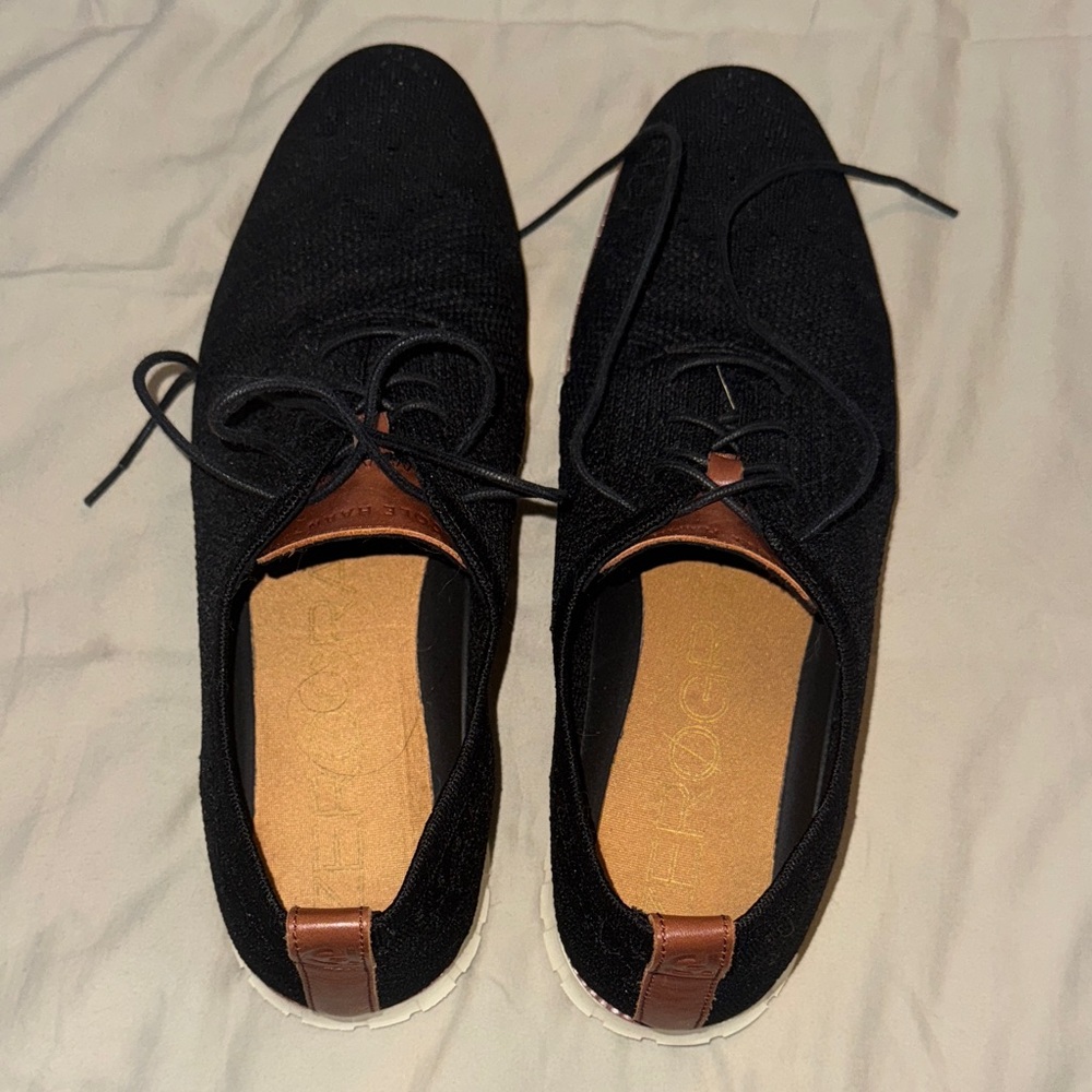 Cole Haan Zerogrand stitchlite wingtip Oxford black
